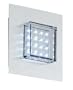 Eglo 88528A LOCA 1 Light Wall/Ceiling Light Fixture, Brushed Aluminum/Clear Glass