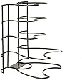 Kinetic Brushed Steel Wire Black Pan Organizer and Storage Unit 15011