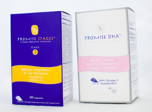 Promise Prenatal Vitamins with DHA - Stage 1 (Designed for Preconception and First Trimester), 3 Month supply Promise Prenatal Vitamins with DHA - Stage 1 (Designed for Preconception and First Trimester), 3 Month supply