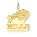 14K Buffalo Bills Large Team Logo Charm