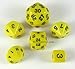 Yellow Special Who Knew 6 Dice Set