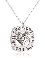 They Call Her Blessed Pendant Necklace, 18"