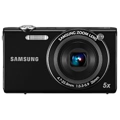 Samsung SH-100 Digitalkamera (nur MicroSD/SDHC-Karte, 14,2 Megapixel, 5-fach opt. Zoom, 7,6 cm (3.0 Zoll) Touchscreen, bildstabilisiert, WLAN, Android App) schwarz
