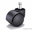 Rolland Office Chair Caster Wheel OEM Replacement - Stem Diameter: 11mm, Stem Length: 22mm - 5 Unit/Pack