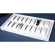 18pc White Watch & Jewelry Showcase Display Tray