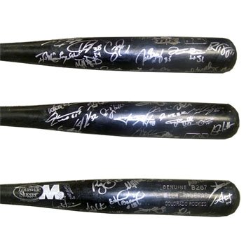 2007 Colorado Rockies Autographed/Hand Signed Game Used Team Bat