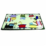 Animal Train Carpet (6' x 9')