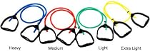 Isokinetics Exercise Tubing and Handles Kit - 4 Resistance Levels