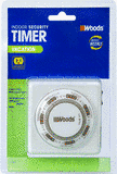 Woods 59202 7-Day Vacation Security Lamp and Appliance Timer with 3-Prong Outlet