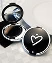 Styling Black Heart Design Compact Mirror Favor