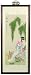 Unique Graduation Art Gift Idea for Her - 21" Day Dreaming Girl Ink & Watercolor Framed Asian Painting