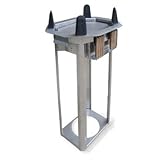 Dish Dispenser, Single Self-Leveling Dish Dispensing Tube, Oval Platter Size 6-3/4 x 9-3/4 to 7-3/4