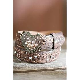 Women's Vintage Heart Belt & Buckle