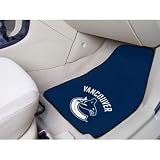 BSS - Vancouver Canucks NHL 2-Piece Printed Carpet Car Mats (18x27")"