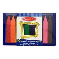 Melissa & Doug Jumbo Triangular Crayons (10 pc)