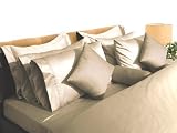 Egyptian Cotton 500 Thread Count 6 Piece Extra Deep Fitted Sheet Set Sesame Queen Sesame 41x3vbDVzTL. SL160 Egyptian Cotton 500 Thread Count 6 Piece Extra Deep Fitted Sheet Set Sesame Queen Sesame