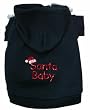 Santa Baby Holiday Dog Hooded Sweatshirt Size 2XL