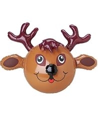 Large Festive Inflatable Reindeer Christmas Decoration