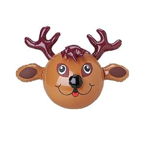 Large Festive Inflatable Reindeer Christmas Decoration