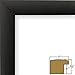 Craig Frames 1WB3BK 16 by 16-Inch Black Picture Frame, White Mat with 12 by 12-Inch Opening, 4-Piece Set
