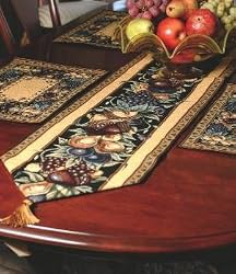 Manual Woodworkers & Weavers Old World Italy Table Runner 72"