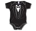 Tuxedo - Silly Baby Onesie, Black