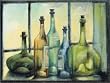 Bottle Collection - Marlies Schildt - Art Print (Size: 32'' x 24'')