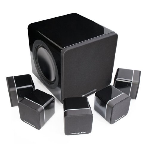 Cambridge Audio Minx S215 5.1 Home Cinema Mini Speaker System, High Gloss Black Cambridge Audio Minx S215 5.1 Home Cinema Mini Speaker System, High Gloss Black