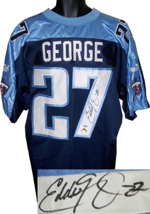 Eddie George Signed Tennessee Titans Jersey - 27