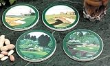 4 Pc. Famous Golf Holes Sandstone Coaster Set