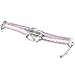 ArRord® Vintage Silver Tone Infinity Best Friend Heart Pink Rope Knit White Leather Bracelet