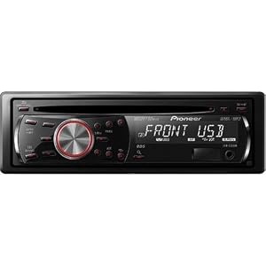 Pioneer DEH 2200 UB CD-Tuner (USB, AUX-In) rot-weiß
