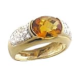 1/3 ct. tw. Citrine and Diamond Ring