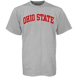 NCAA Ohio State Buckeyes Ash Horizontal Arch Logo T-shirt