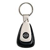 Volvo Key Chain Fob - Leather / Brushed Finish