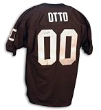 Jim Otto Oakland Raiders Autographed Throwback Black Jersey with HOF Inscription