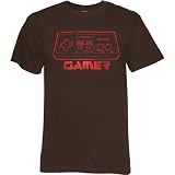 Nintendo Gamer Flocked Controller Logo Mens T-Shirt