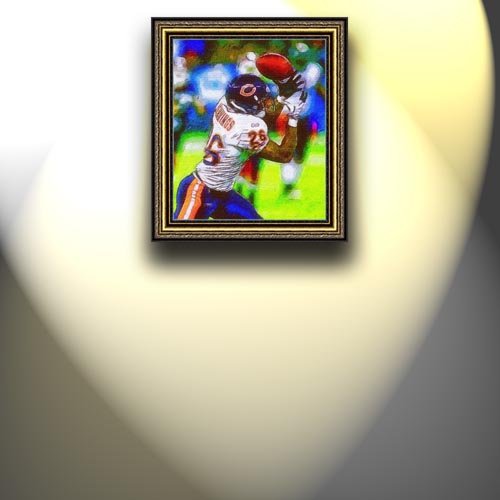Completely Handpainted American Football Sport Painting, Custom Order FL5317, Oil on Canvas, with Option to Paint Jerry, Brett & Co. from Any Other Favorite Photograph or Picture, Unframed, Size 21'' x 25