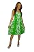 Sundress/Tube Dress Hibiscus Design Lime Green/White