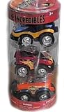 Disney Pixar The Incredibles Turbo Cars Set with Syndrome, Dash, and Mr. Incredible Car