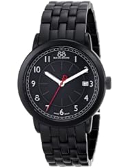 88 Rue du Rhone Unisex 87WA120025 Analog Display Swiss Quartz Black Watch