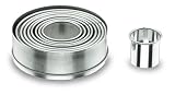 Lacor - 68069 - Boîte de 9 Découpoirs Ronds Unis en Inox