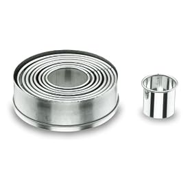 Lacor - 68069 - Bo�te de 9 D�coupoirs Ronds Unis en Inox