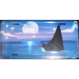 LP - 550 Sailboat License Plate - AB016