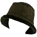 Winter Ladies Faux Fur Suede Crusher Crushable Foldable Bucket Ski Hat Cap Black