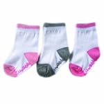 Luvable Friends 3-Pack Straight Edge (Non-Skid) Socks, Pink 18-36 Months $2.99