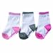 Luvable Friends 3-Pack Straight Edge (Non-Skid) Socks, Pink 6-18 Months