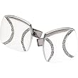 14K White Gold Diamond Cufflinks - 0.25 Ct.