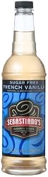 Sebastiano's Syrup, French Vanilla, Sugar Free, 750-millileter Bottle (Pack of 2)