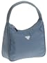 Prada Women's MV519 Mini Nylon Hobo, Blue